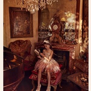 Tutu Du Monde Pink and White cross my heart tutu Kids Dress